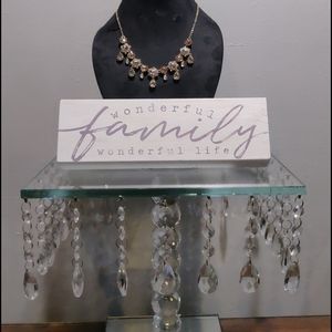 💖NWOT Marchesa💖Gold-Tone Crystal Drop Bracelet